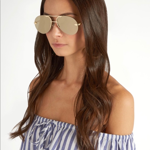 Karen Walker Accessories - New! Karen Walker love hangover aviator gold